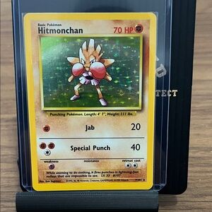 Hitmonchan Pokémon base set holo!